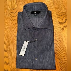 Banana Republic Men's Dark Gray Dress Shirt